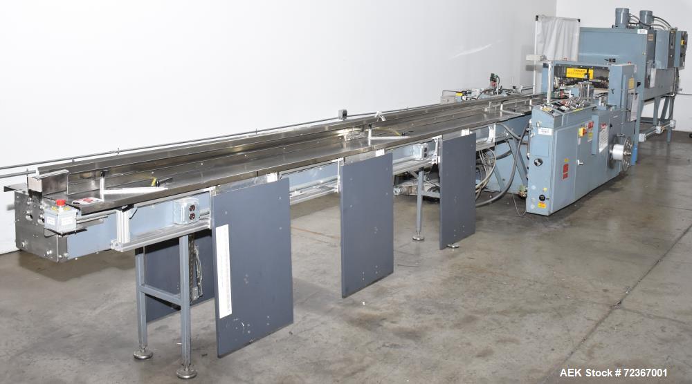 Shanklin HS1 Shrink Wrapper with Extended Infeed and Shanklin T72 Shrink Tunnel